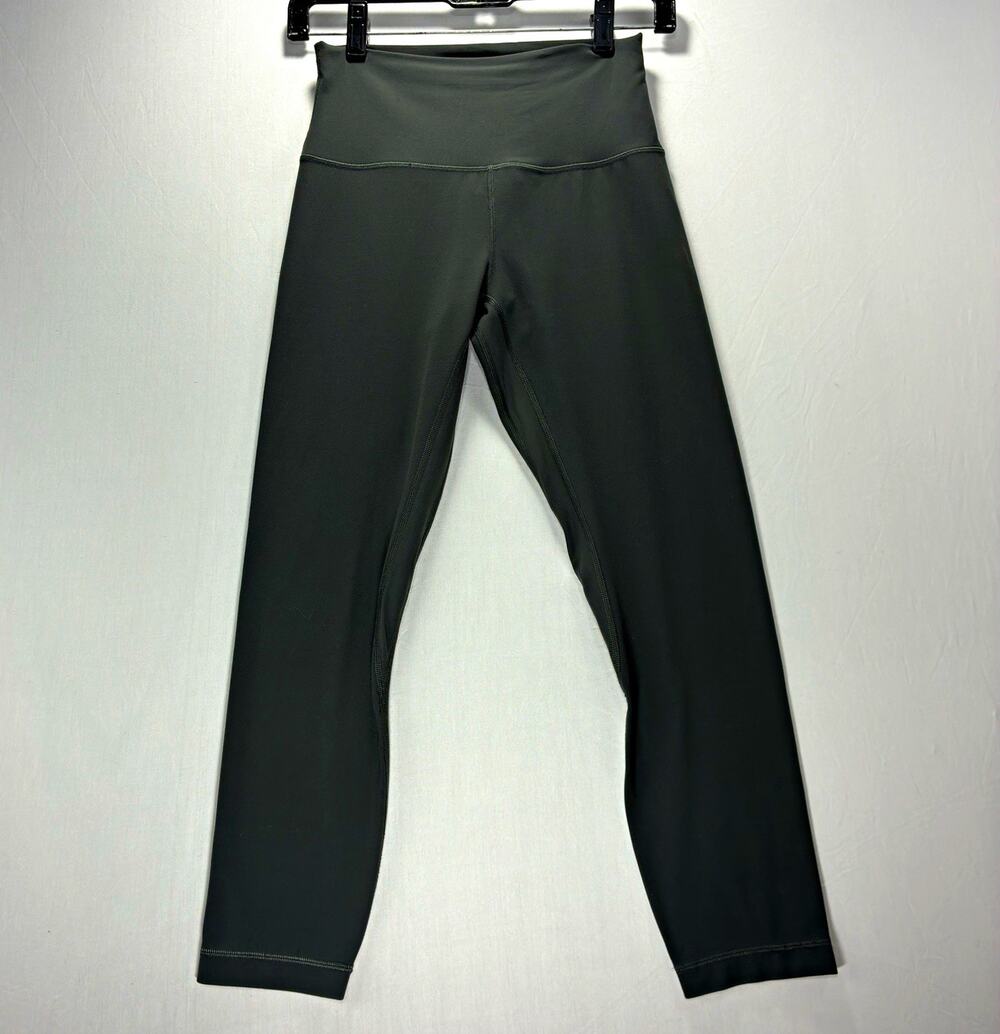 Lululemon Fast Free Crop II Women’s 6 Graphite Gray 19” Running Leggings